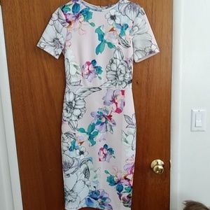 Asos floral bodycon dress